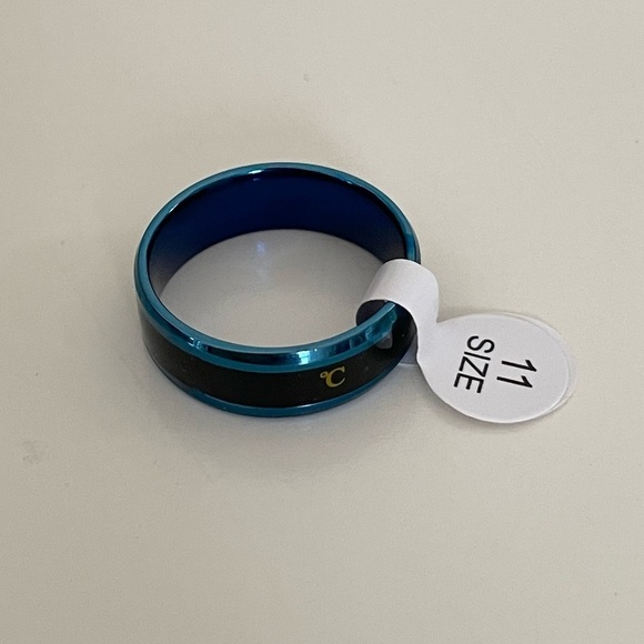 Men’s Celsius Body Temperature Blue and Black Ring Size 11 - Picture 9 of 15